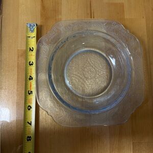 Clear/Blue Decorative Glass Plate